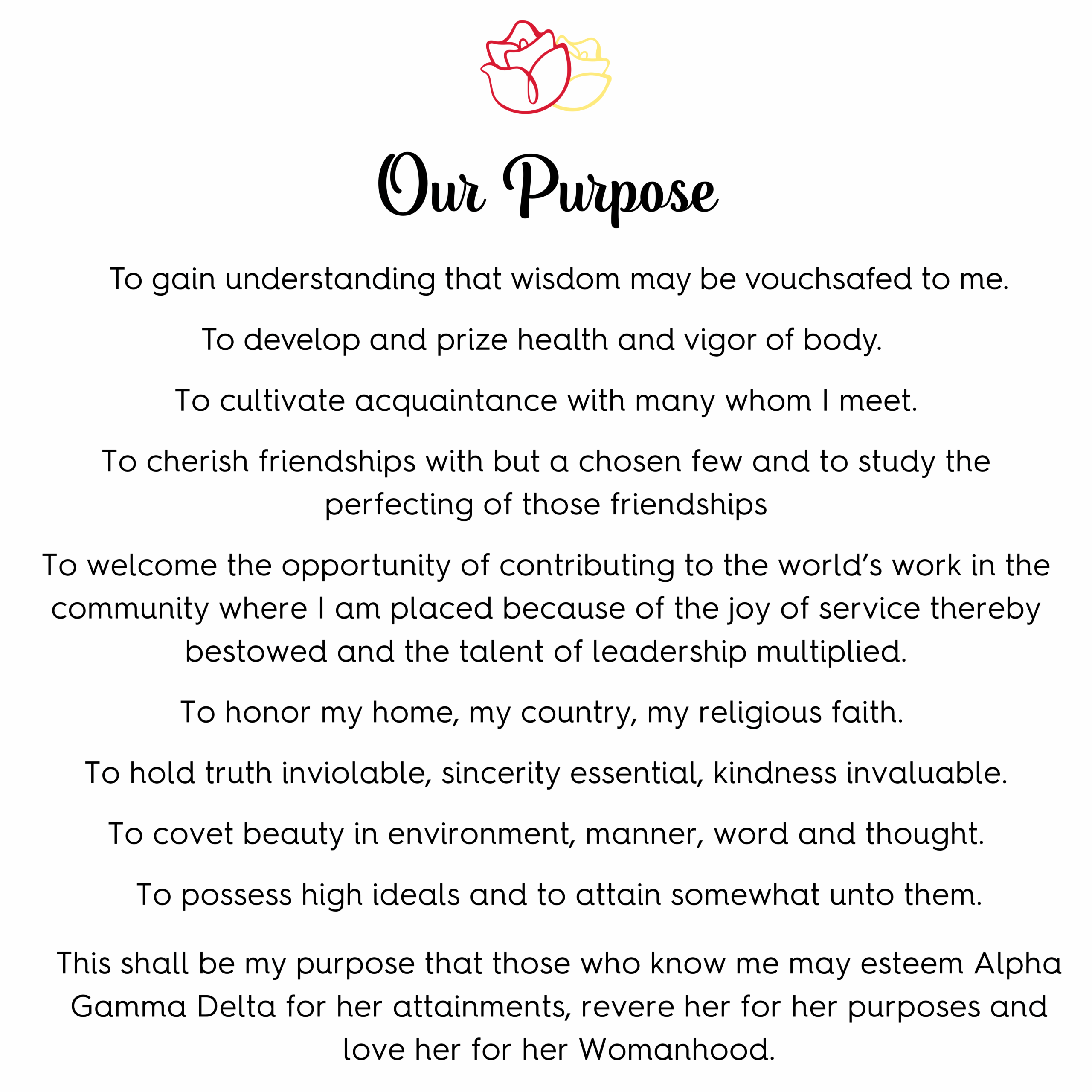 Our Purpose Our Purpose